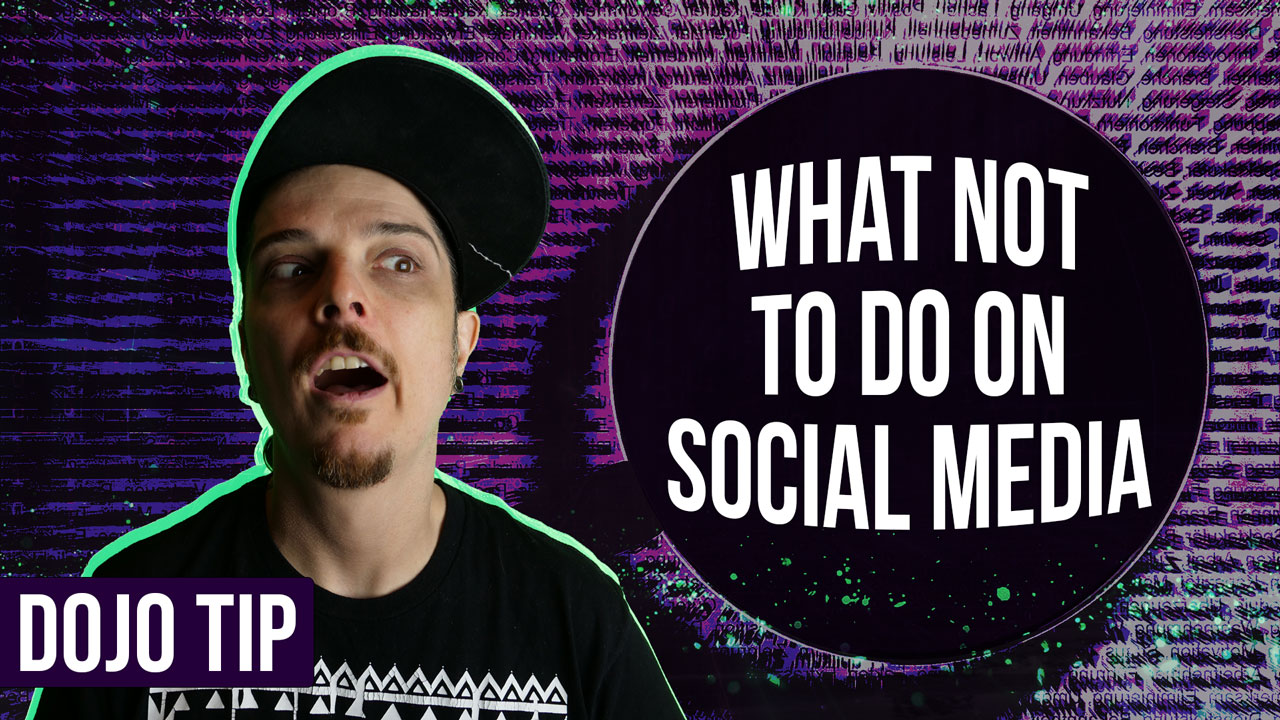 what not to do on social media as a music producer.
